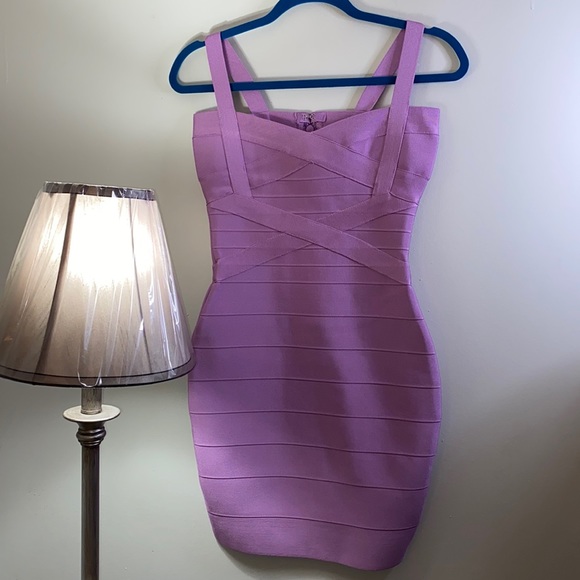 🎉HP🎉Woman’s Bandage Dress Purple Small - Picture 2 of 5